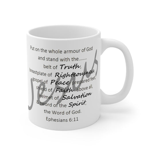 Cup of Ephesians 6:11 Grey